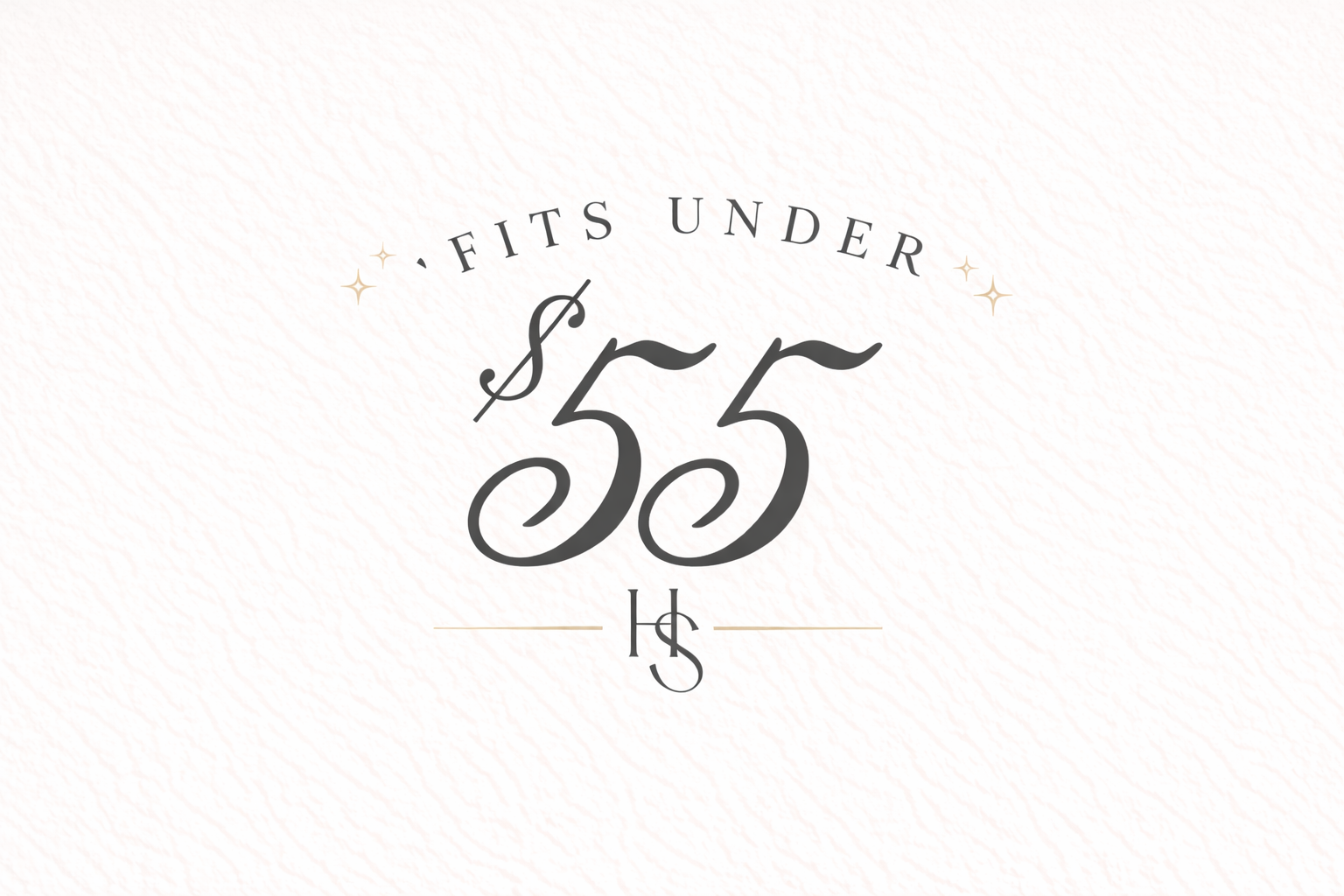 'Fits Under $55 Logo